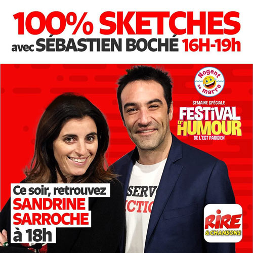 Sandrine Sarroche sur Rire et Chansons